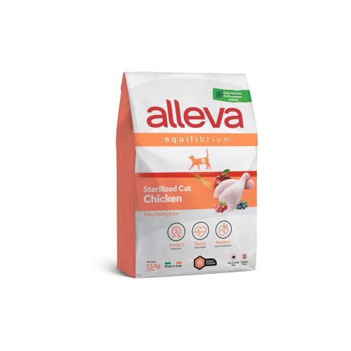 Alleva Equilibrium Cat Adult Sterilized Chicken 1.5 kg slika 1