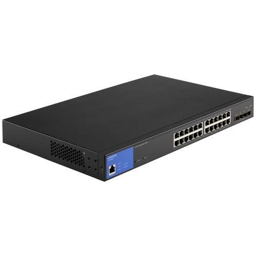 LINKSYS LGS328MPC-EU 24-portni upravljivi gigabitni PoE+, 4x SFP/SFP+ svic, 410W slika 1