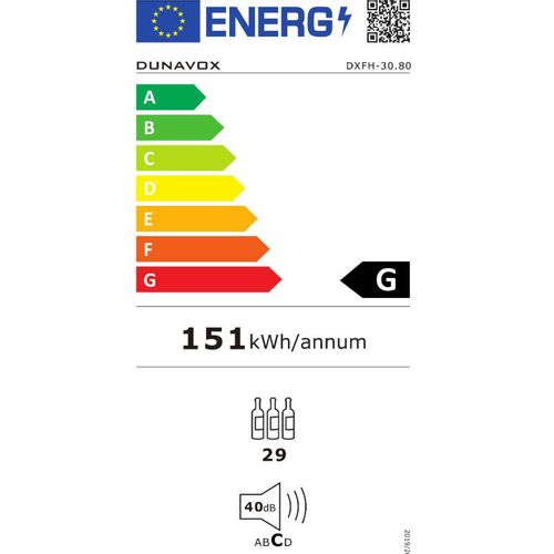 DXFH-30.80 DUNAVOX vinska vitrina slika 4