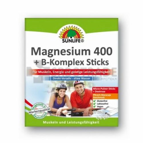 Magnesium Direkt 400 + B Kompleks a20 kesica slika 1