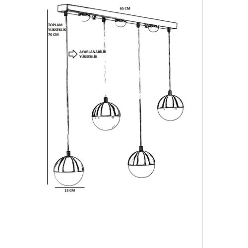 Lucas 8708-6 Chrome Chandelier slika 4