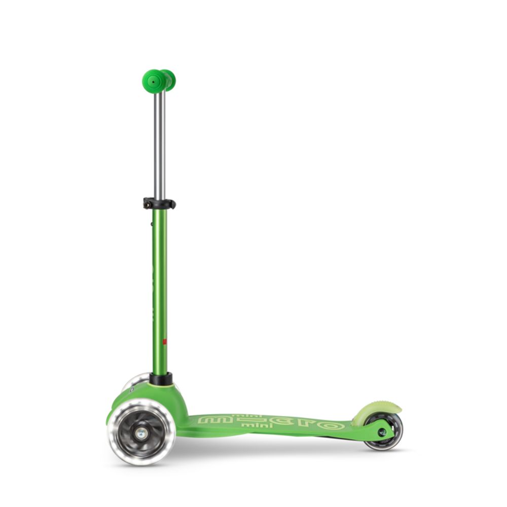 Micro Romobil Mini Deluxe LED, Zeleni slika 4