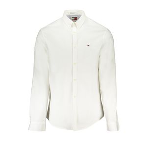 TOMMY HILFIGER MEN'S WHITE LONG SLEEVE SHIRT