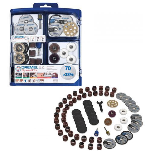 Dremel set višenamjenskog pribora EZ SpeedClic 70kom slika 1