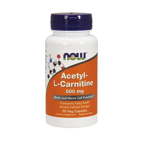 Now Foods Acetyl L-Carnitine 500mg (50) Standard slika 1