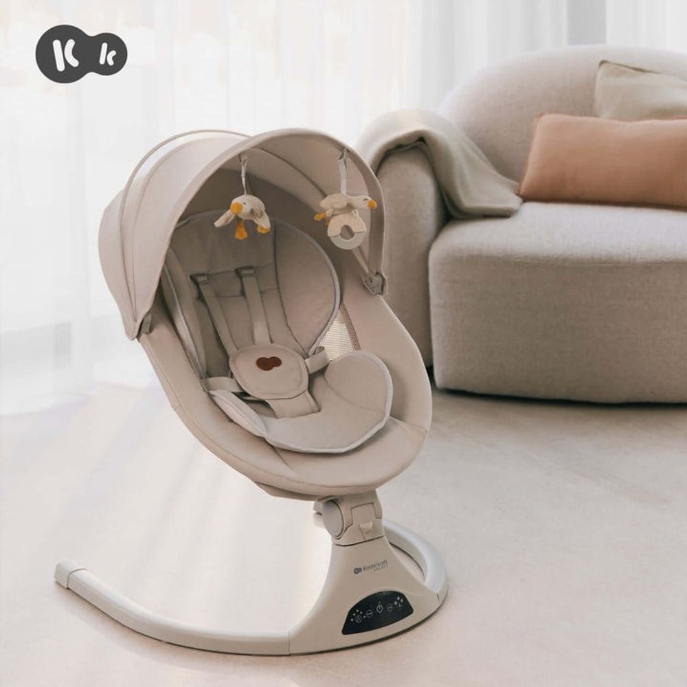 Kinderkraft Električna ležaljka Tulsy, Beige slika 9