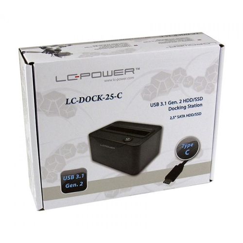 HDD Docking Station LC POWER 2,5" SSD/HDD LC-DOCK-25-C USB3.1 Type C slika 3