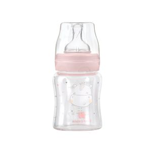 Kikka Boo Staklena flašica Hippo Dreams 120ml 0m+ Pink