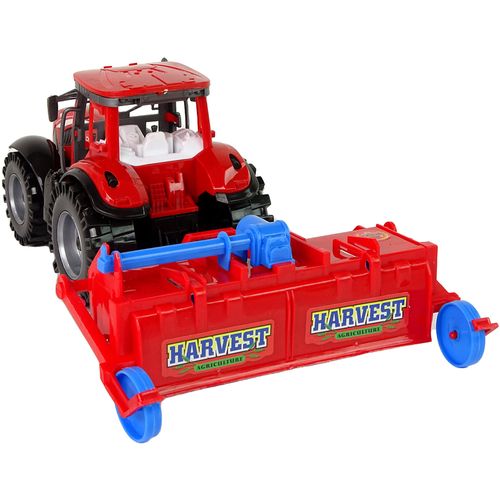 Traktor s plugom crveni slika 4