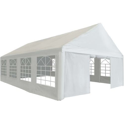 Šator za zabave od PE-a 5 x 8 m bijeli slika 14