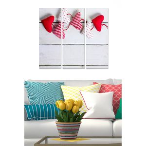 Dekorativna Slika od MDF-a MDF140893 u Više Boja (Set od 3 Komada)