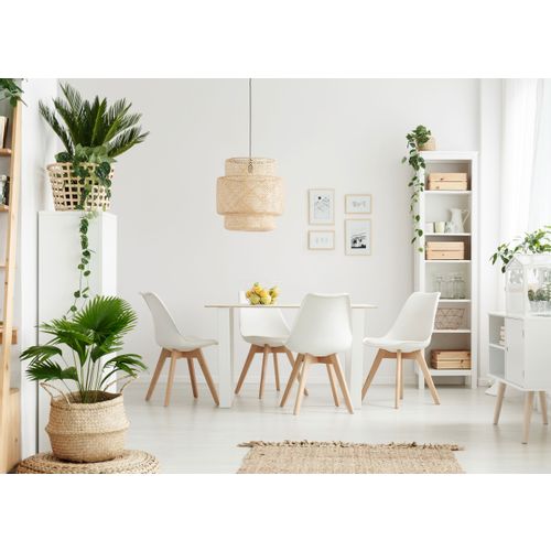 ModernHome set od 4 stolice - bijela slika 2