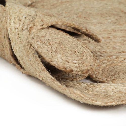 Ručno rađeni pleteni tepih od jute 120 cm slika 2