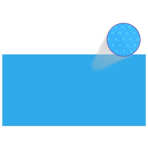 Pravokutni plavi bazenski prekrivač od PE 549 x 274 cm slika 21