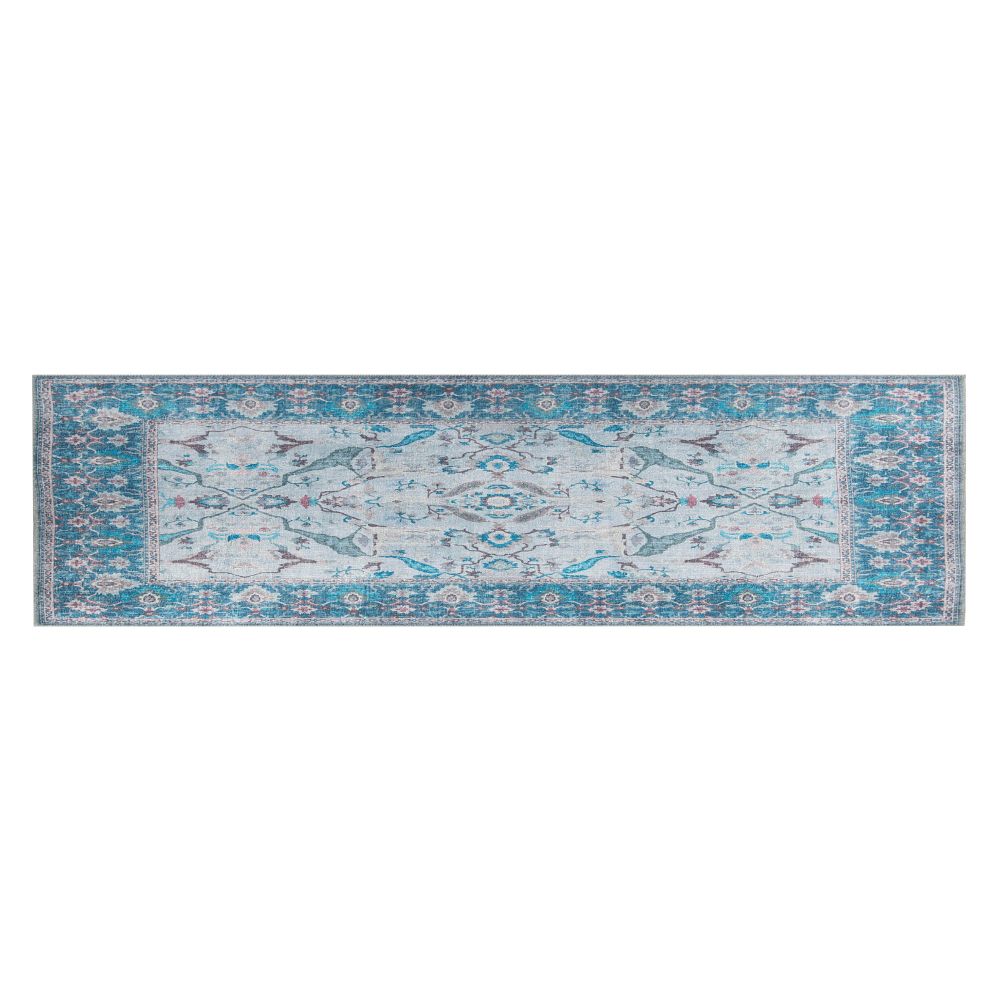 Dorian Chenille - Plavi AL 333 Višebojni Hodnički Tepih (75 x 230) slika 8