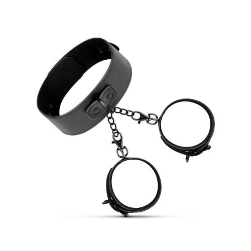 Collar &amp; Wrist Cuffs - Black slika 7