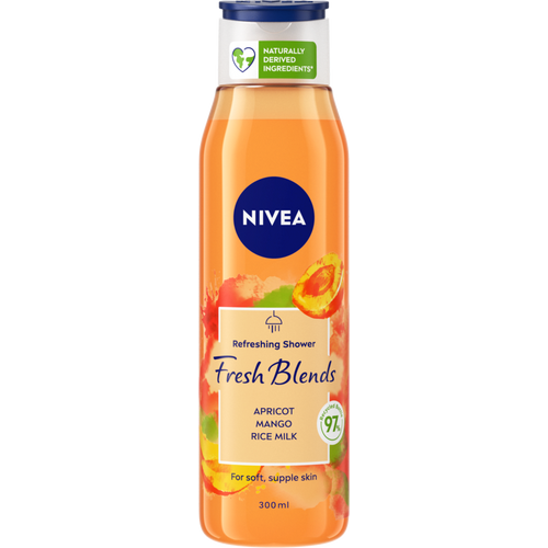 NIVEA Fresh Blends apricot mango rice milk gel za tuširanje 300ml slika 1