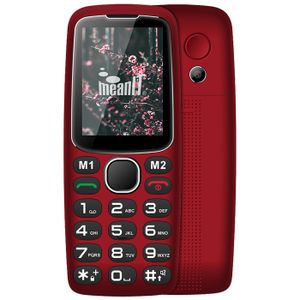 MeanIT mobilni telefon, 2.4" ekran, BT, SOS taster, crvena - Senior 10, Red
