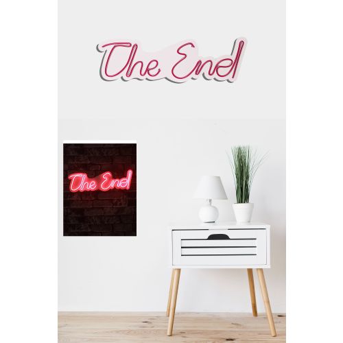 Wallity Ukrasna plastična LED rasvjeta, The End - Red slika 3