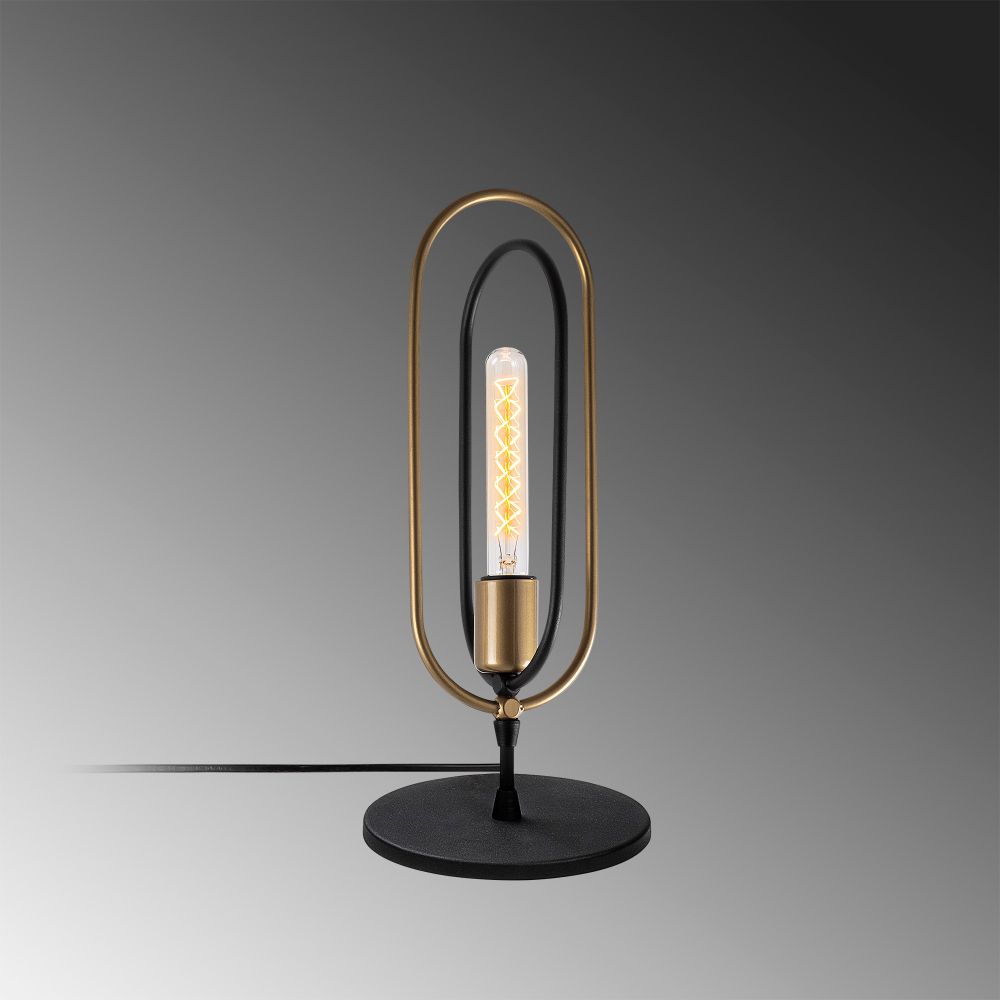 Stolna Lampa Cerco - 5071 u Crno-Zlatnoj Boji slika 5