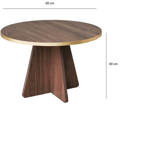 Mushroom - Gold, Walnut v2 Gold
Walnut Coffee Table slika 7