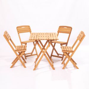 Floriane Garden Set vrtnih stolova i stolica (5 komada), smeđa boja, MY004