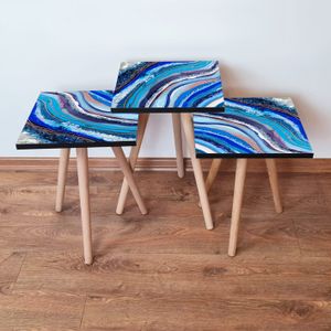 Nesting Table 3Shp289 - Set od 3 Stola u Različitim Bojama