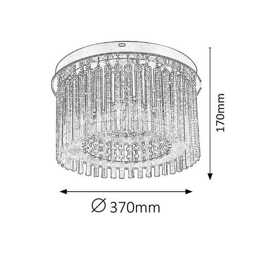 Rabalux Danielle plafonjera D37x17H, LED 18W Moderna rasveta slika 4