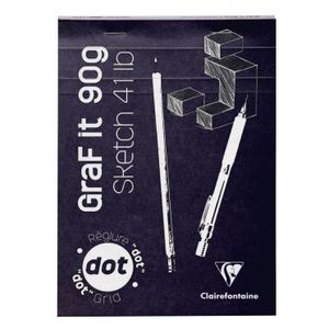 Clairefontaine blok Graf it za suhu tehniku A5 90gr, mix boja, dotpad (točkice)