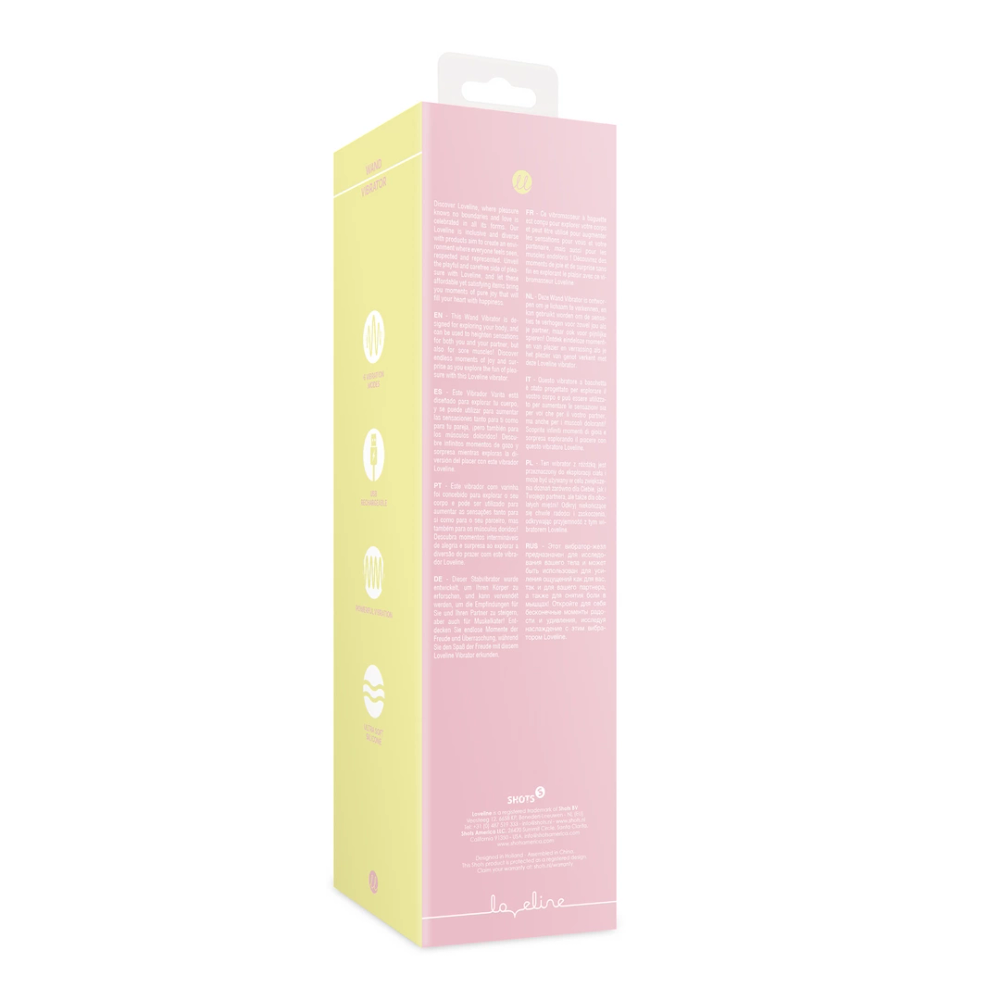 Loveline by Shots Wand Vibrator - Rose Pink slika 3