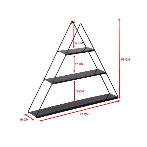 Cara Black Wall Shelf slika 8