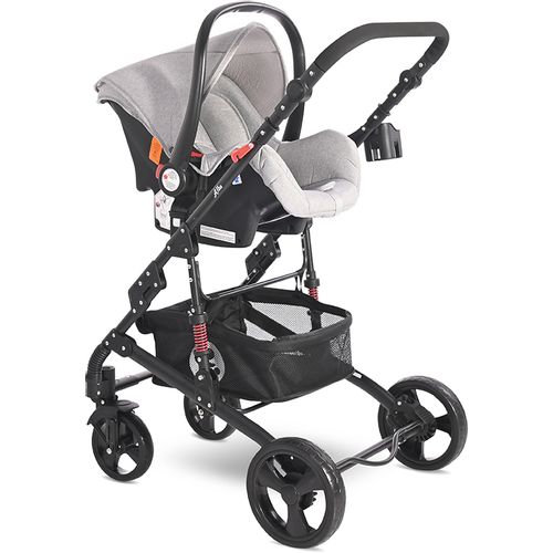 LORELLI ALBA CLASSIC Kolica 3u1 Grey: Košara + Autosjedalica + Zimska Navlaka (0mj+) - (do 15kg/96cm) slika 8