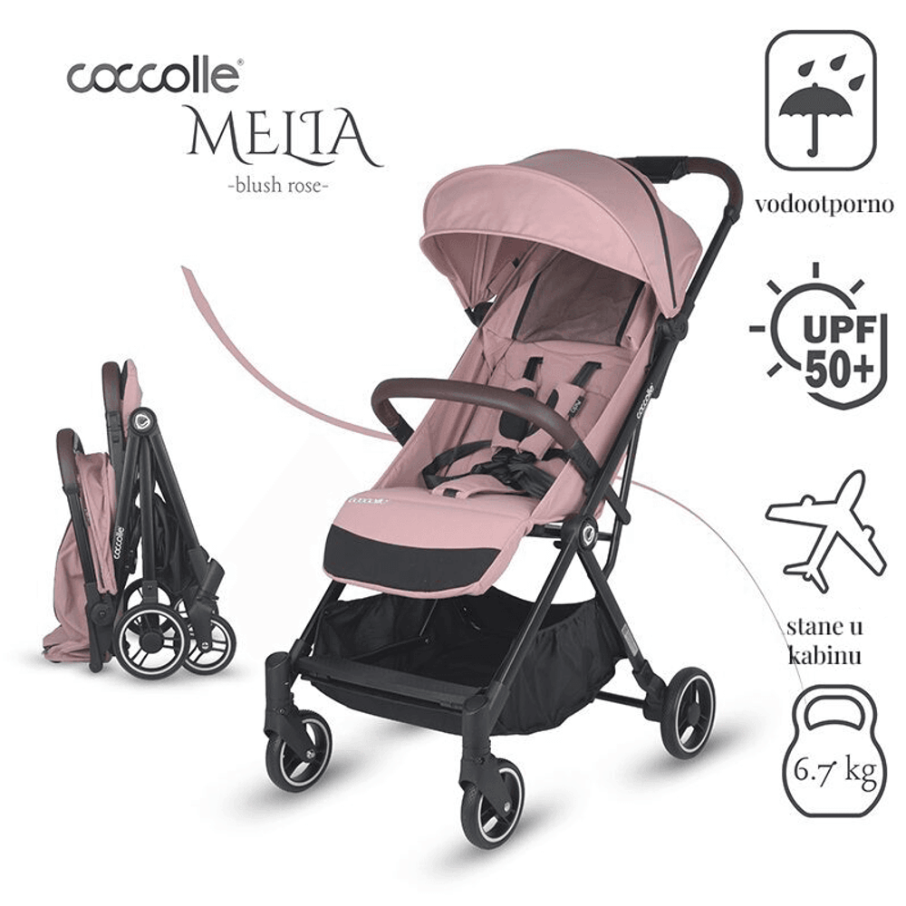 Coccolle® Kolica za bebe Melia, Blush Rose slika 2