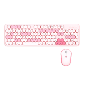 GEEZER WL HONEY COMB set tastatura i miš u PINK boji