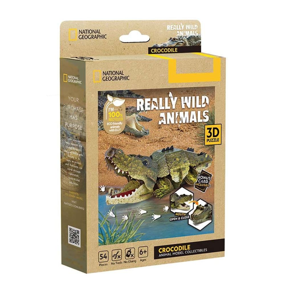 CubicFun CBF211820 3D Puzzle Crocodile DS1182h slika 1