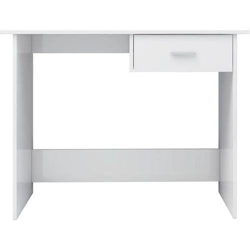 Radni stol visoki sjaj bijeli 100 x 50 x 76 cm od iverice slika 33