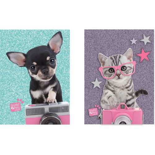 Notes PVC sa šljokicama 12x17 cm PETS 80 listova sort slika 1