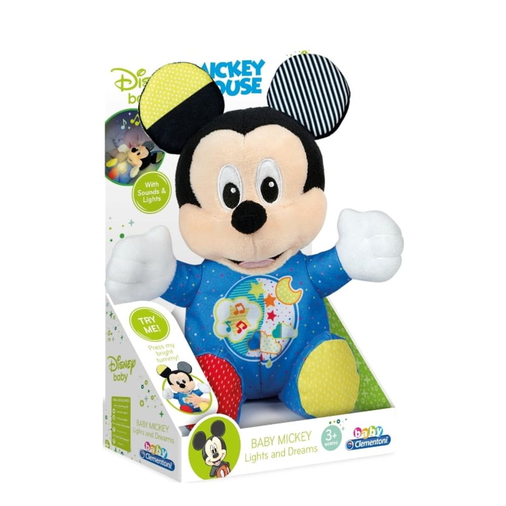 Clementoni Plišana igračka Baby Mickey sa svjetlom i muzikom slika 1