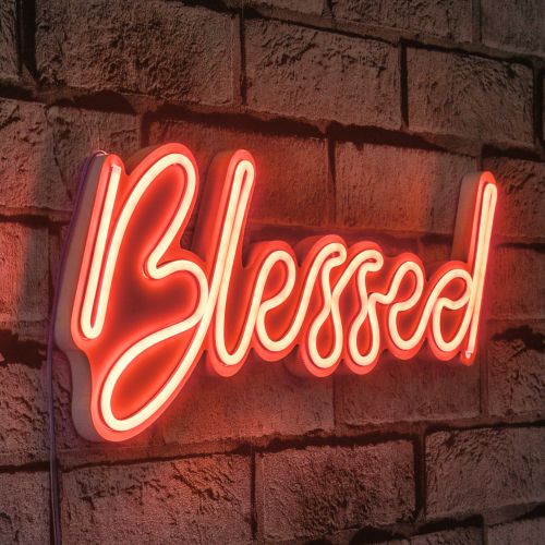 Wallity Ukrasna plastična LED rasvjeta, Blessed - Red slika 9