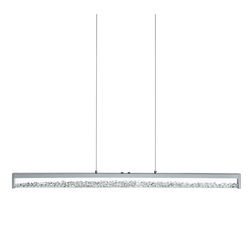 Eglo Cardito 1 Visilica sa LED Osvjetljenjem - 1x32W, Dužina 1000mm, Aluminij/Krom, Bijela Prozirna slika 3