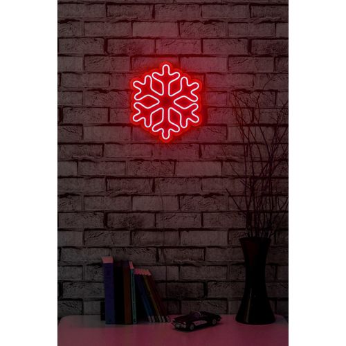 Wallity Ukrasna plastična LED rasvjeta, Snowflake - Red slika 11