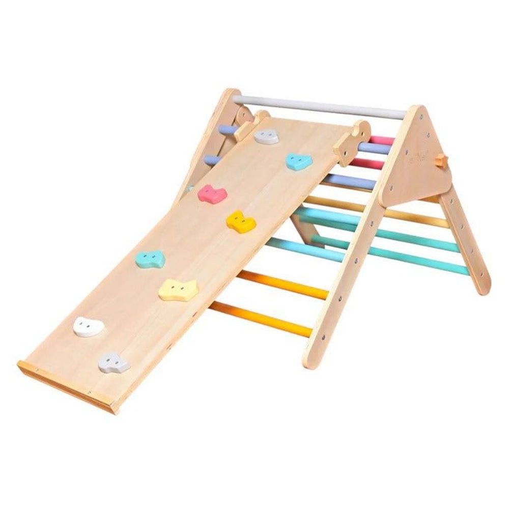 Kinder Home Drvena penjalica i tobogan Pikler 2U1 slika 3