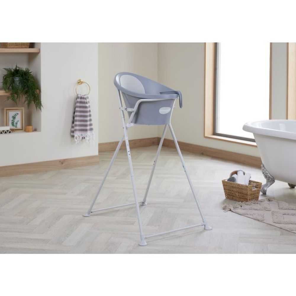 Shnuggle Kadica za bebe - do 12 mj. - Pebble Grey slika 6