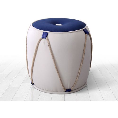 Fora v2 - Blue, White Blue
White Pouffe slika 2