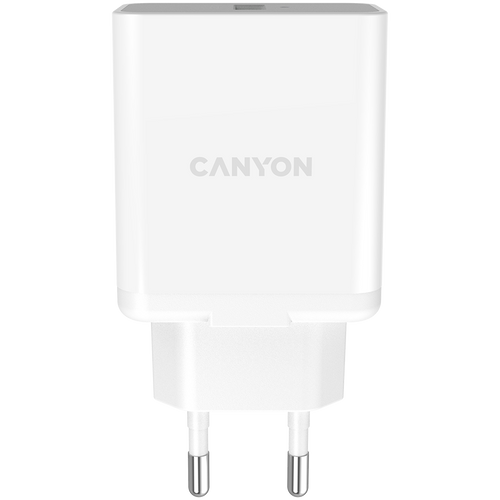 Canyon, Wall charger with 1*USB, QC3.0 24W, Input: 100V-240V, Output: DC 5V/3A,9V/2.67A,12V/2A, Eu plug, Over-load, over-heated, over-current and short circuit protection, CE, RoHS ,ERP. Size:89*46*26.5 mm,58g, White slika 5