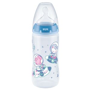 NUK Flašica First Choice+ sa indikatorom temperature 300ml 6-18mj, Peppa Pig - Plava