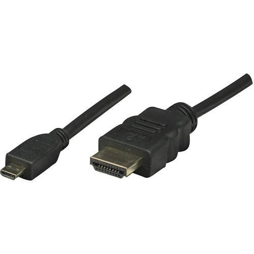 Manhattan HDMI priključni kabel HDMI A utikač, HDMI Micro D utikač 2.00 m crna 324427-CG Ultra HD (4K) HDMI HDMI kabel slika 6