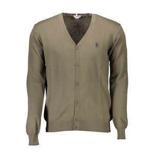 US POLO CARDIGAN MAN GREEN