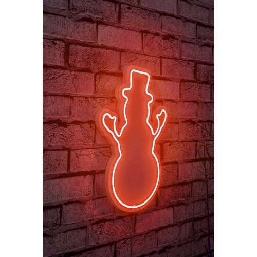 Wallity Ukrasna plastična LED rasvjeta, Snowman - Red slika 1