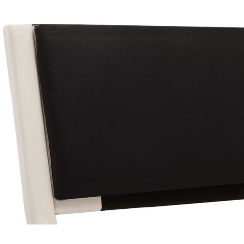 Okvir za krevet od umjetne kože bijelo-crni 160 x 200 cm slika 35
